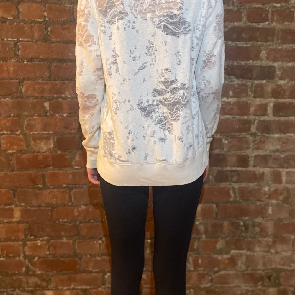 Womens white distressed sweatshirt small IRO Jeans - Picture 2 of 10